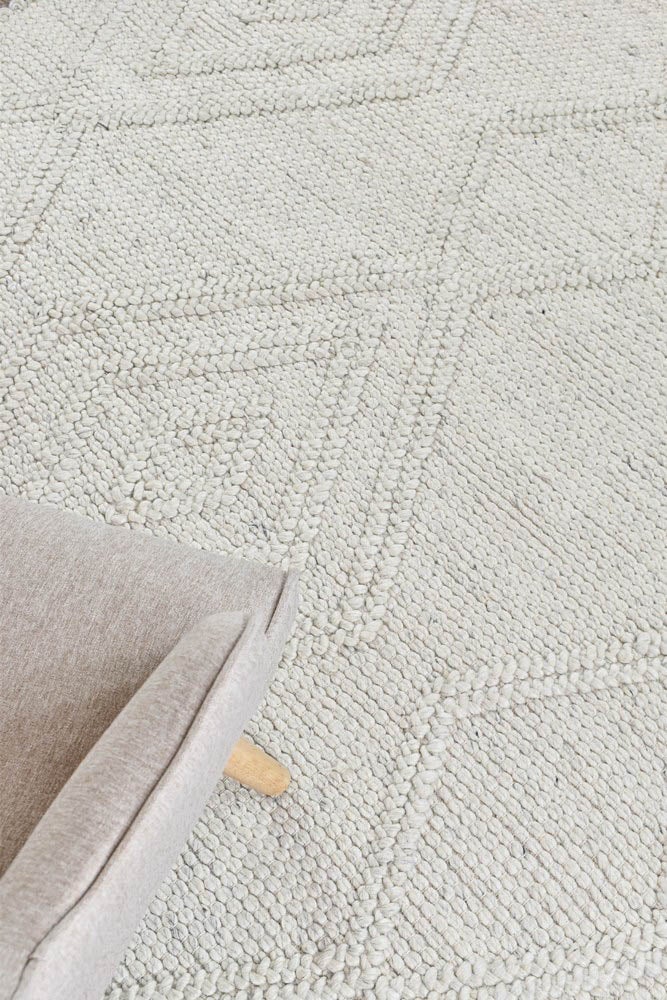 Lapis Ivory Wool Rug - Floorsome - FLATWEAVE - FINTONA - IVORY - 160X230 - FLATWEAVE