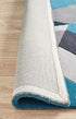 Laura Designer Wool Rug Blue Yellow Grey - Floorsome - Modern - MTX - 902 - SAF - 225X155 - Modern