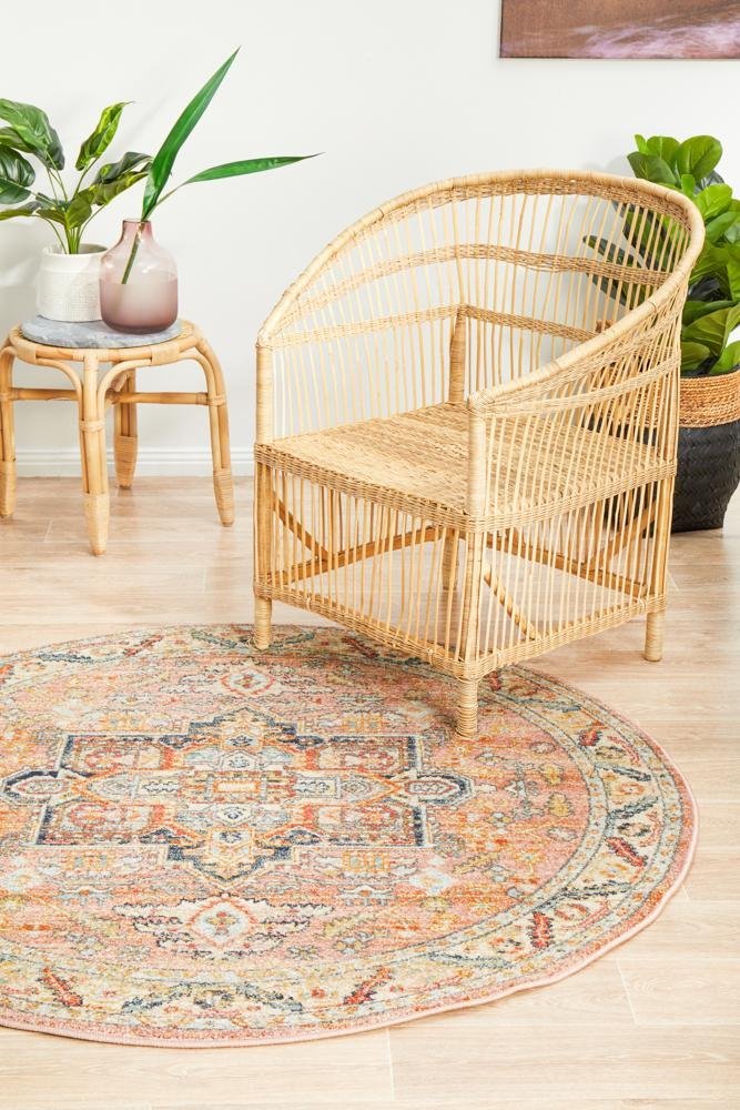 Legacy 850 Salmon Round Rug - Floorsome - MODERN - LEG - 850 - SALM - 150X150 - MODERN
