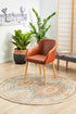 Legacy 853 Blue Round Rug - Floorsome - MODERN - LEG - 853 - BLUE - 150X150 - MODERN