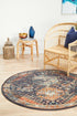Legacy 854 Navy Round Rug - Floorsome - MODERN - LEG - 854 - NAVY - 150X150 - MODERN