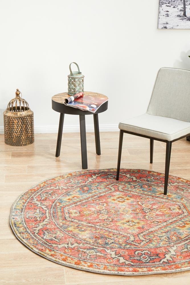 Legacy 856 Crimson Round Rug - Floorsome - MODERN - LEG - 856 - CRIM - 150X150 - MODERN