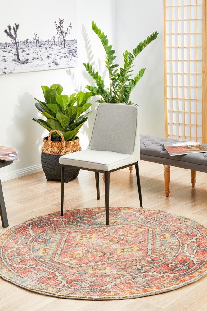 Legacy 856 Crimson Round Rug - Floorsome - MODERN - LEG - 856 - CRIM - 150X150 - MODERN