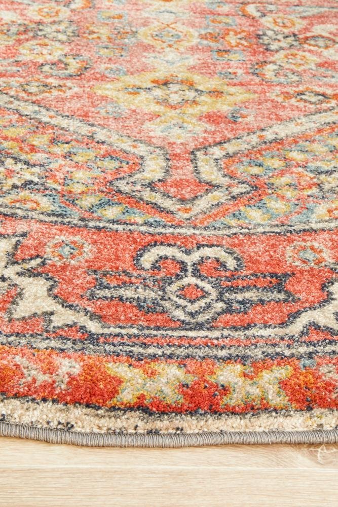 Legacy 856 Crimson Round Rug - Floorsome - MODERN - LEG - 856 - CRIM - 150X150 - MODERN