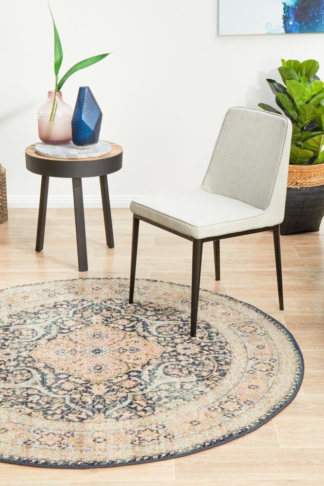 Legacy 858 Midnight Round Rug - Floorsome - MODERN - LEG - 858 - MIDN - 150X150 - MODERN