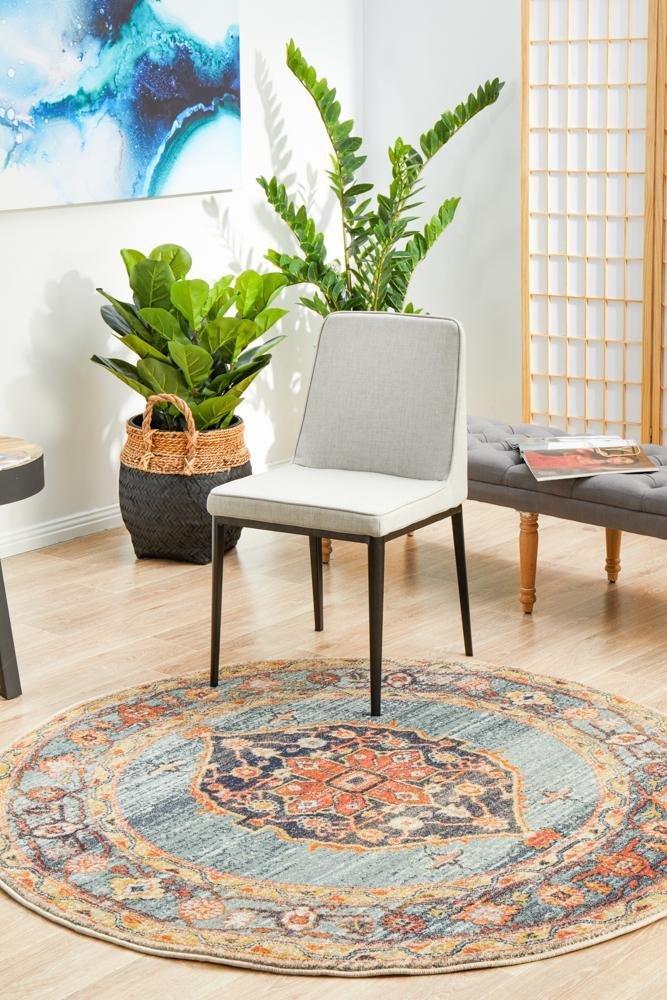 Legacy 862 Rust Round Rug - Floorsome - MODERN - LEG - 862 - RUST - 150X150 - MODERN