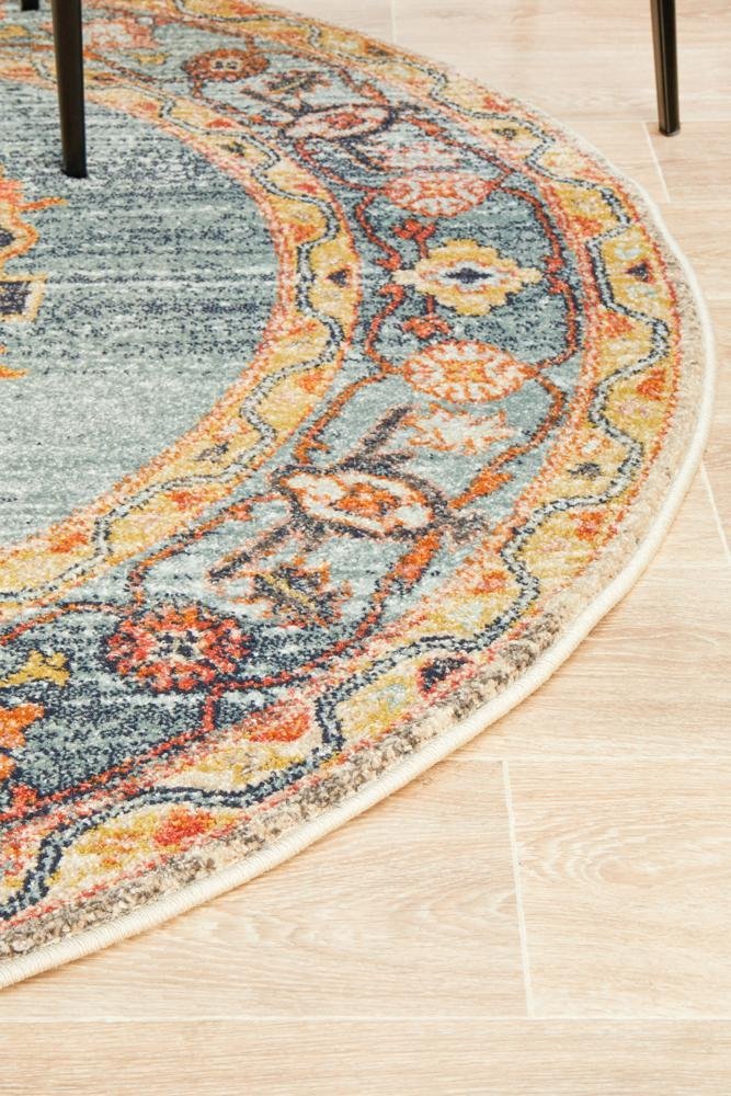 Legacy 862 Rust Round Rug - Floorsome - MODERN - LEG - 862 - RUST - 150X150 - MODERN