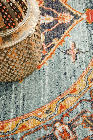 Legacy 862 Rust Round Rug - Floorsome - MODERN