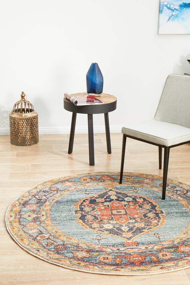 Legacy 862 Rust Round Rug - Floorsome - MODERN - LEG - 862 - RUST - 150X150 - MODERN