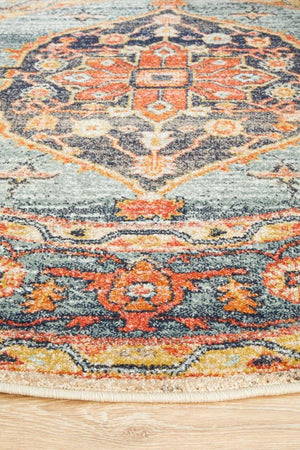 Legacy 862 Rust Round Rug - Floorsome - MODERN