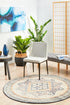 Legacy 863 Navy Round Rug - Floorsome - MODERN - LEG - 863 - NAVY - 150X150 - MODERN