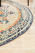 Legacy 863 Navy Round Rug - Floorsome - MODERN - LEG - 863 - NAVY - 150X150 - MODERN