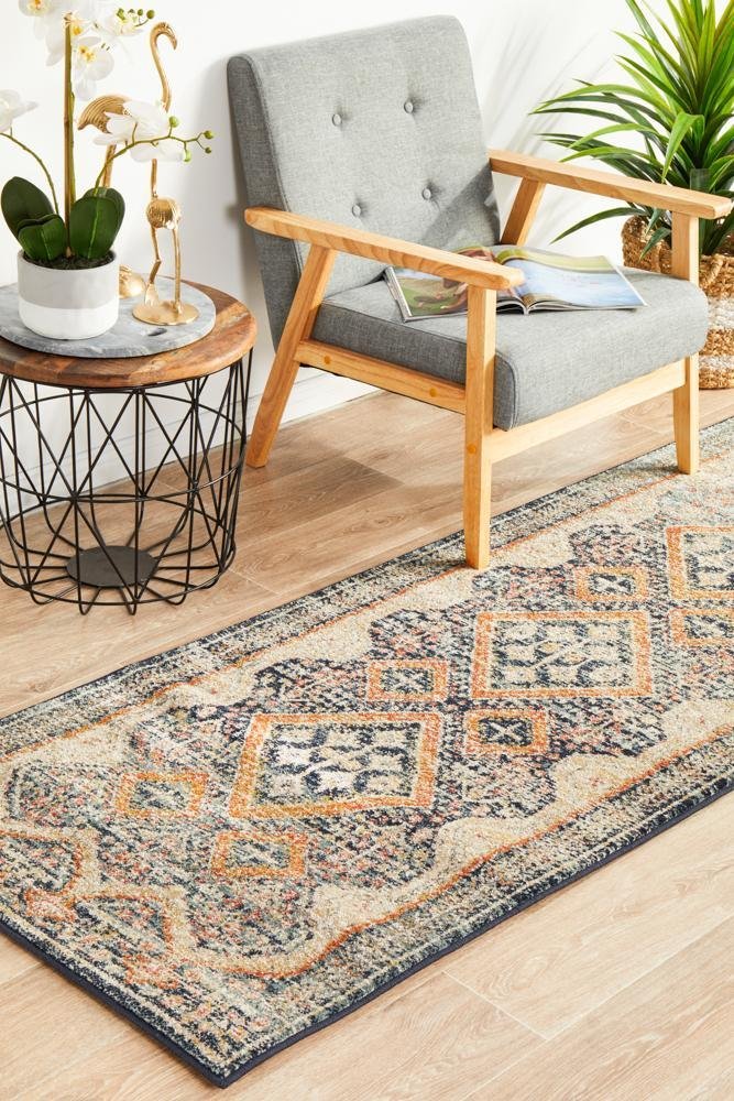Legacy 863 Navy Runner Rug - Floorsome - MODERN - LEG - 863 - NAVY - 300X80 - MODERN