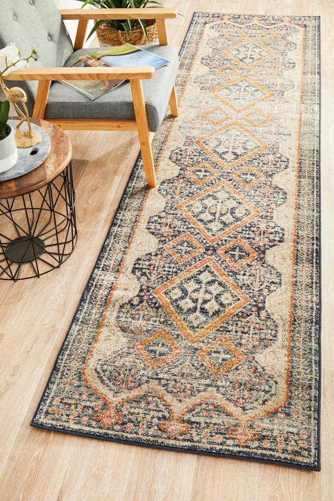 Legacy 863 Navy Runner Rug - Floorsome - MODERN - LEG - 863 - NAVY - 300X80 - MODERN