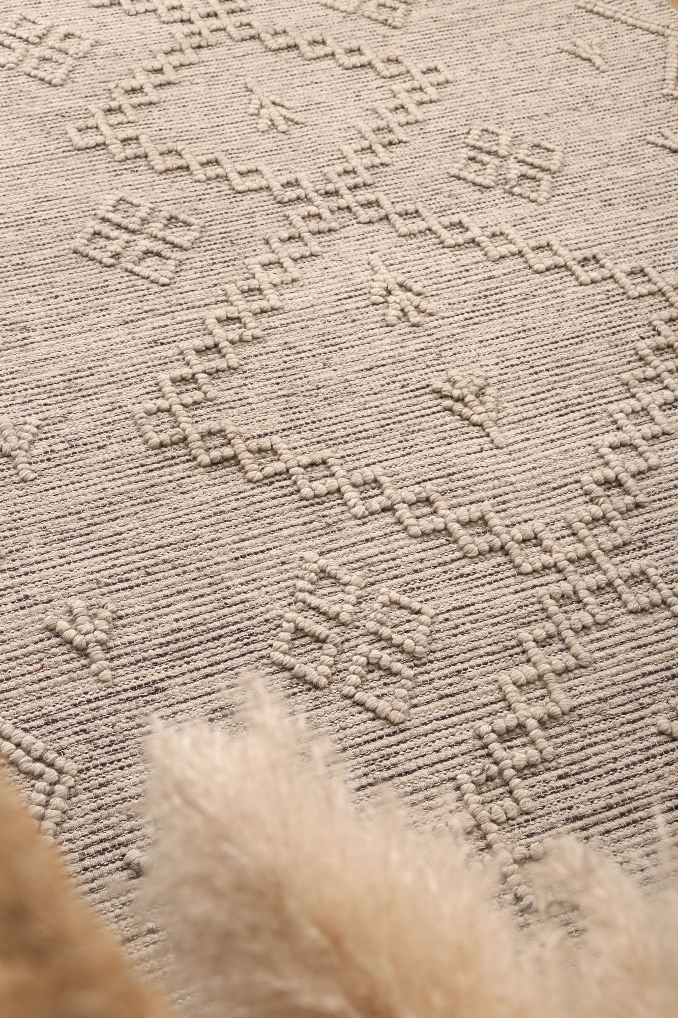 Leilani Boho Chic Ash Rug - Floorsome - Rug - GOA803D5ASH - Rug