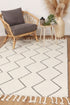 Leilani Diamond Tassel Cream Rug - Floorsome - Rug - GOA803D2CRE - Rug