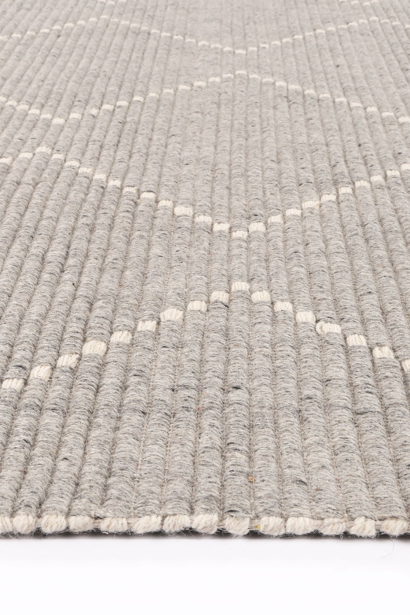 Leilani Diamond Tassel Grey Rug - Floorsome - Rug