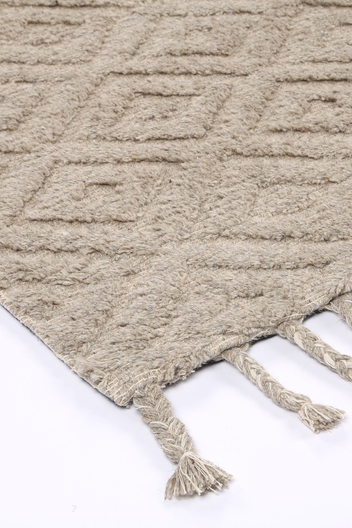 Leilani Plush Diamond Ash Rug - Floorsome - Rug - GOA803D4ASH - Rug