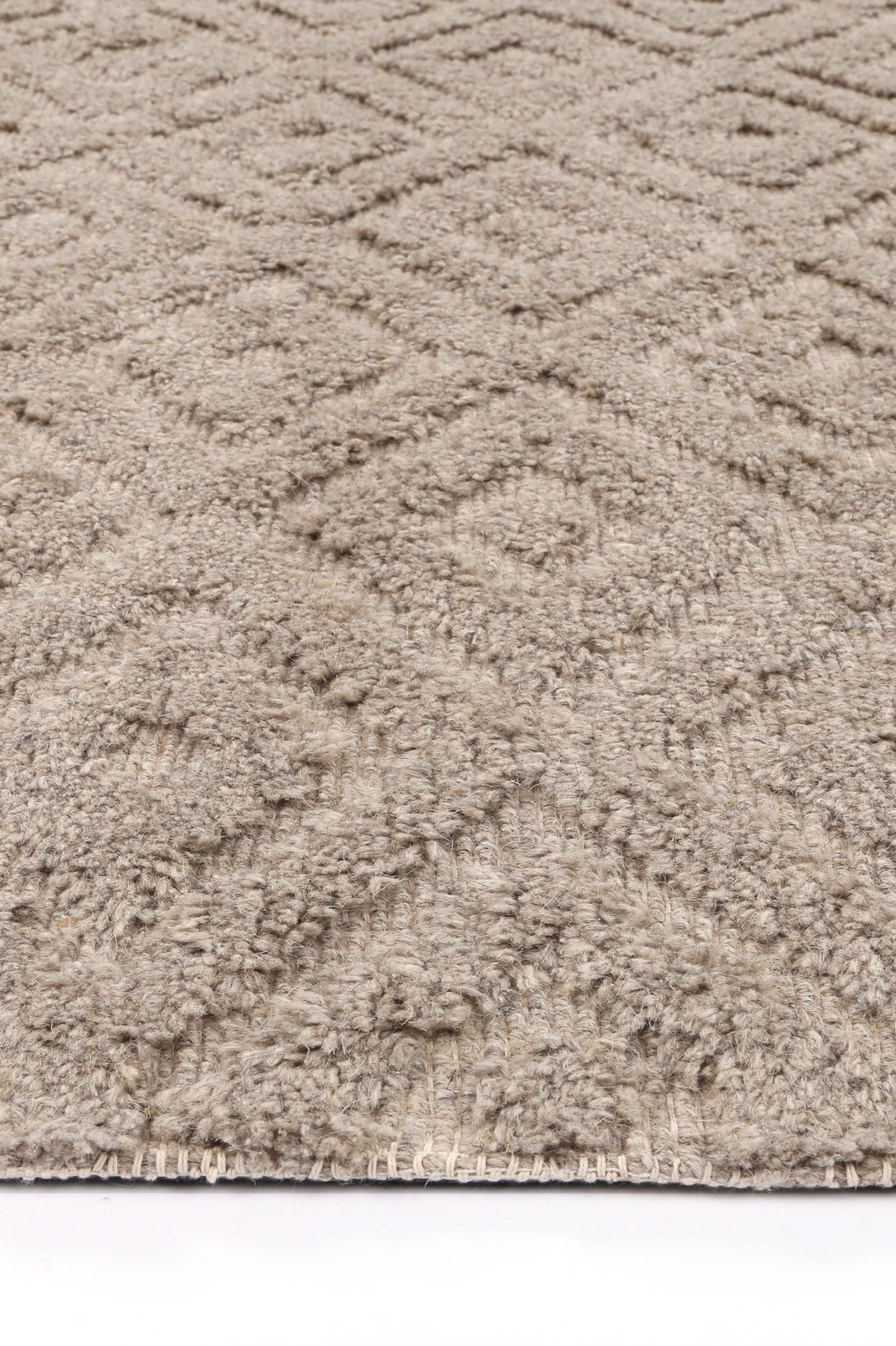 Leilani Plush Diamond Ash Rug - Floorsome - Rug - GOA803D4ASH - Rug