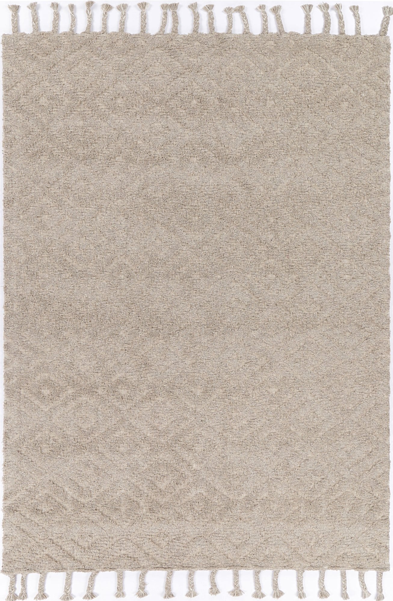 Leilani Plush Diamond Ash Rug - Floorsome - Rug - GOA803D4ASH - Rug
