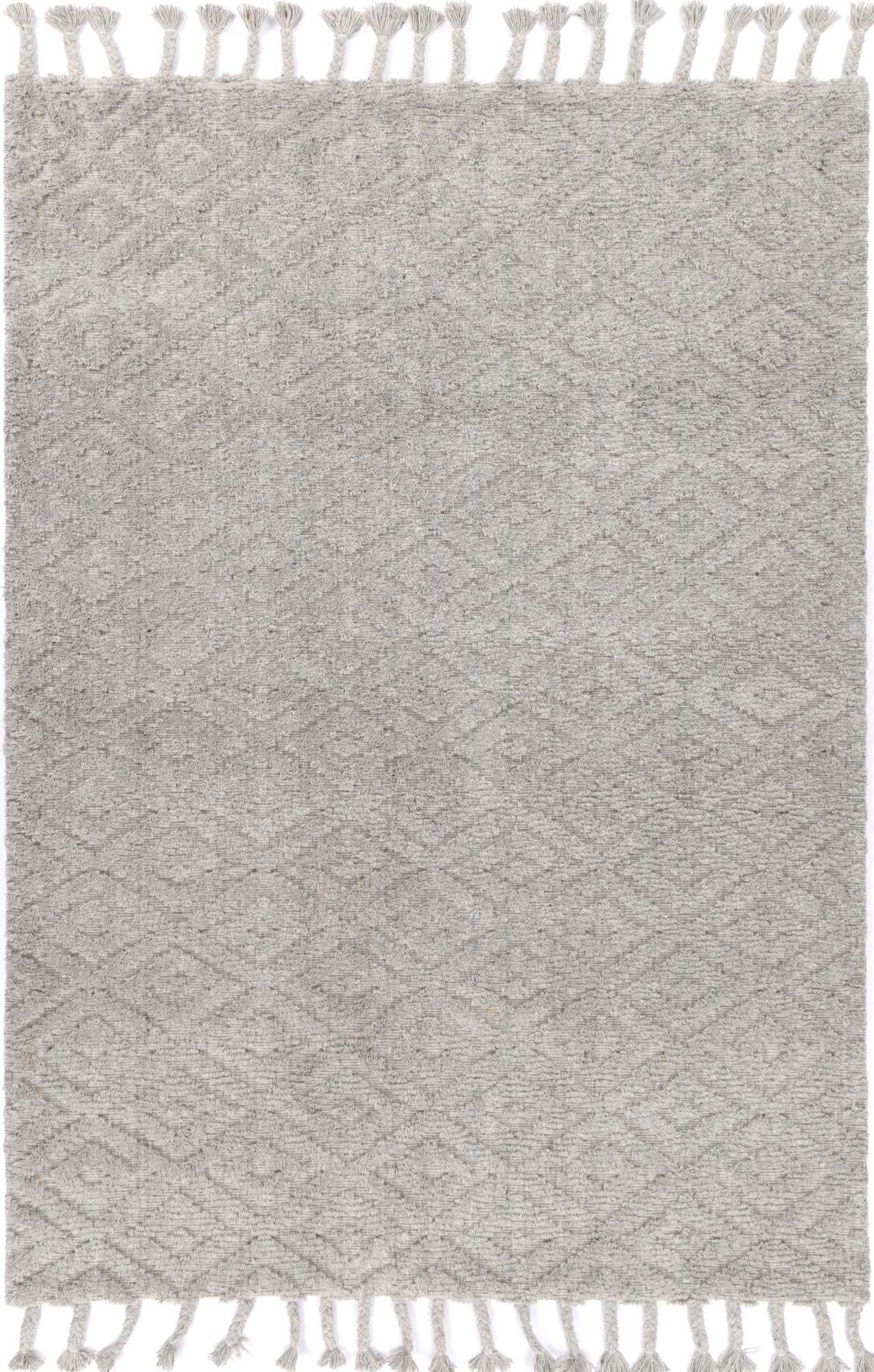 Leilani Plush Diamond Grey Rug - Floorsome - Rug - GOA803D4GRE - Rug