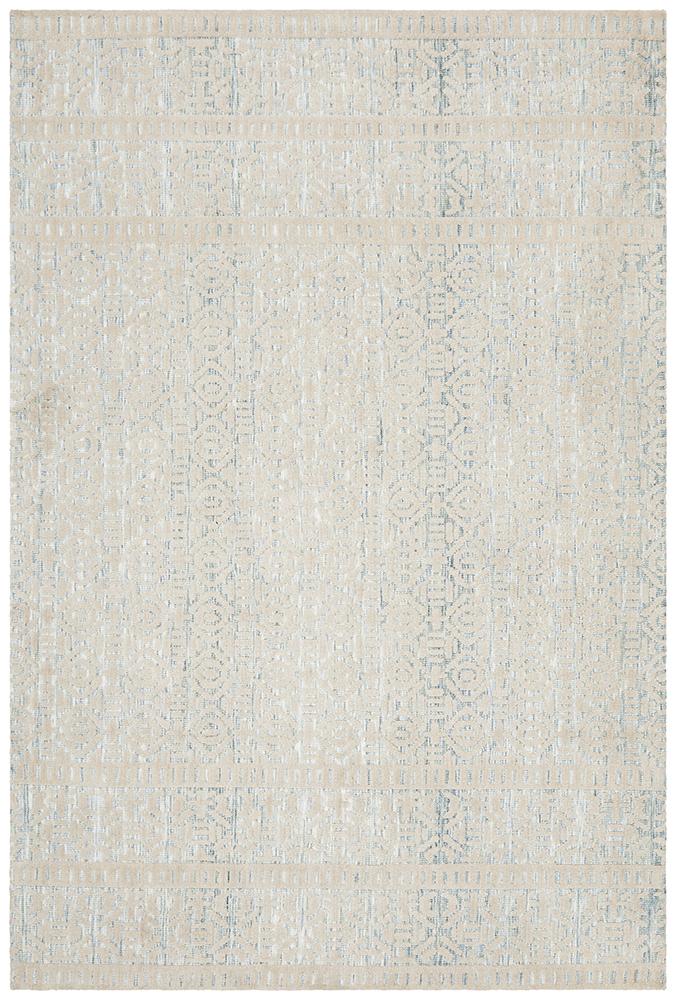 Levi Lucy Blue Green Rug - Floorsome - MODERN - LEV - 361 - BLUE - 225X155 - MODERN