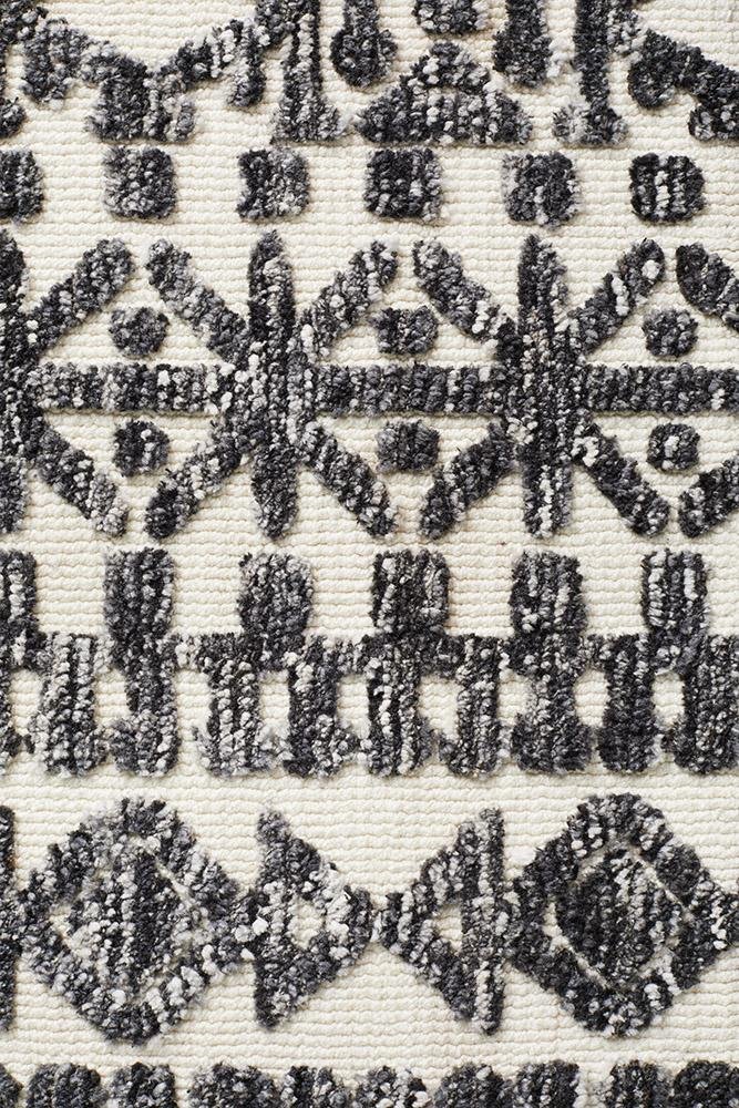 Levi Yasmin Ivory Black Rug - Floorsome - MODERN - LEV - 363 - IVO - 225X155 - MODERN