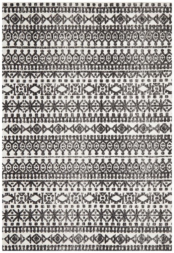 Levi Yasmin Ivory Black Rug - Floorsome - MODERN - LEV - 363 - IVO - 225X155 - MODERN
