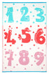 Little Portico's Numbers Blue, Red and Pink Kids Mat - Floorsome - Kids - LPPLRNUMB120179 - Kids