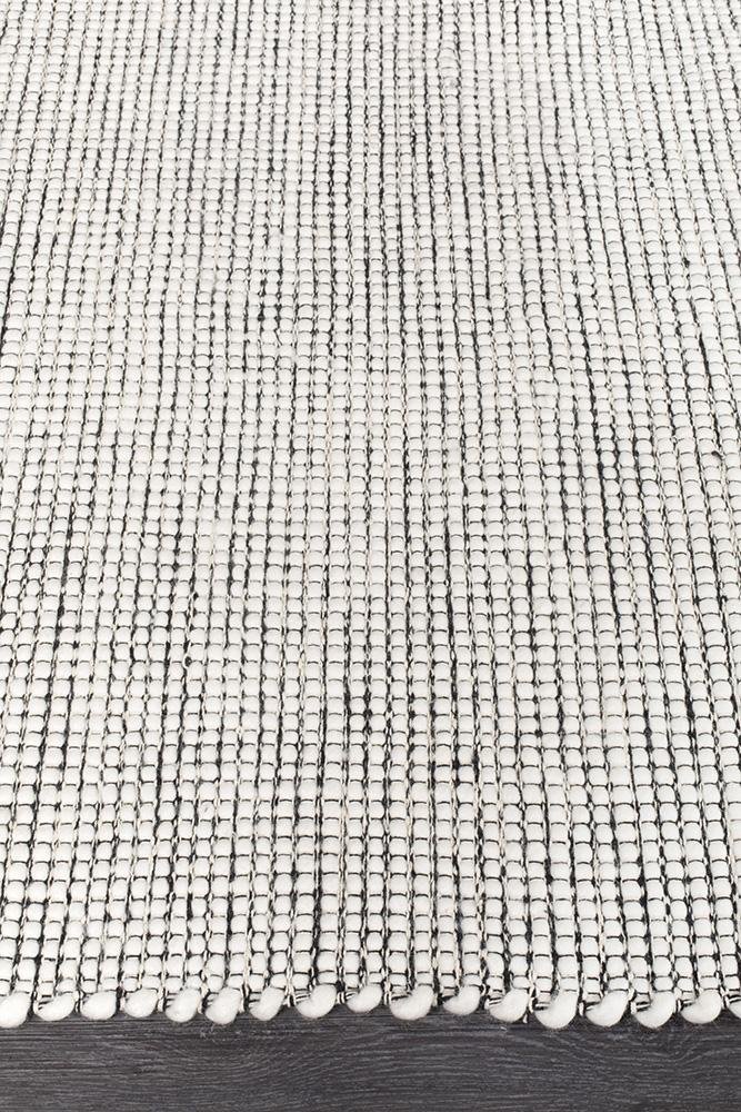 Loft Stunning Wool Black Rug - Floorsome - Modern - LFT - BLK - 165X115 - Modern