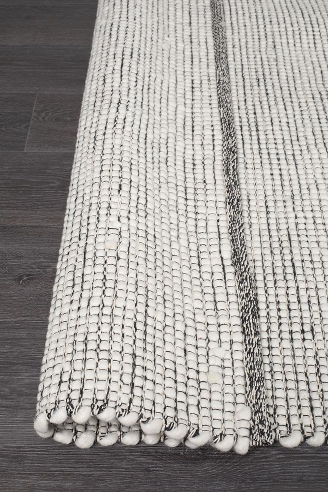 Loft Stunning Wool Black Rug - Floorsome - Modern - LFT - BLK - 165X115 - Modern