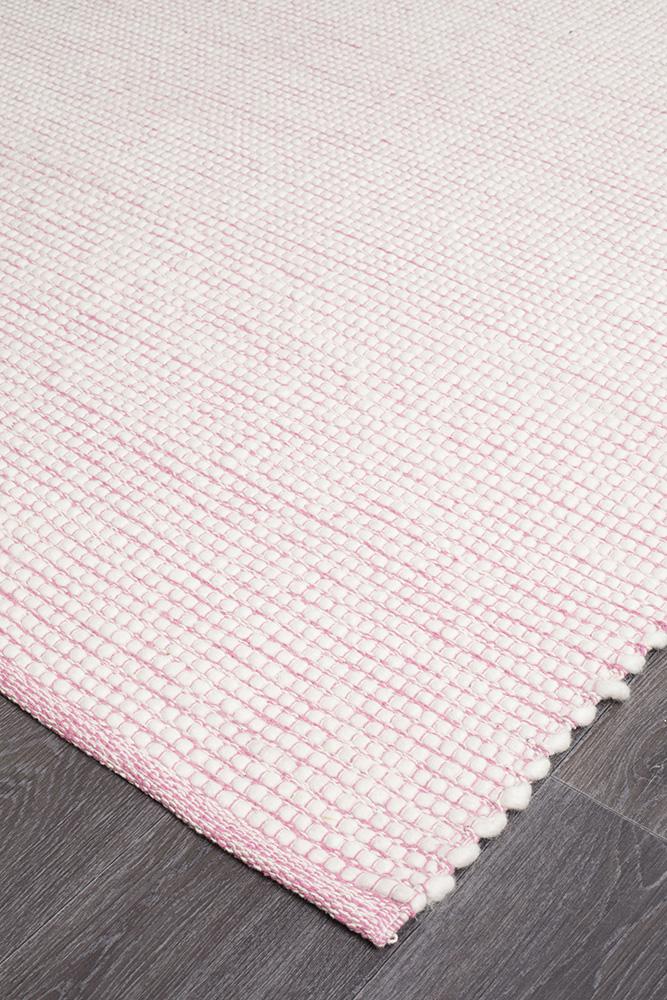 Loft Stunning Wool Pink Rug - Floorsome - Modern - LFT - PINK - 165X115 - Modern