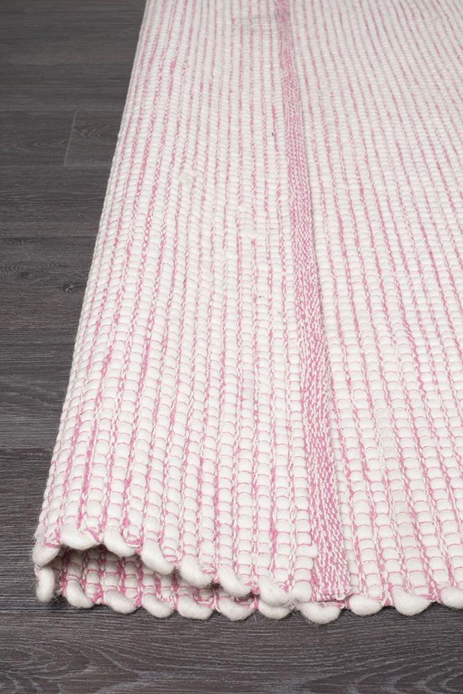 Loft Stunning Wool Pink Rug - Floorsome - Modern - LFT - PINK - 165X115 - Modern