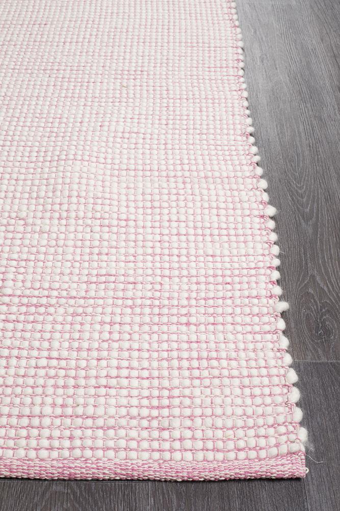 Loft Stunning Wool Pink Rug - Floorsome - Modern - LFT - PINK - 165X115 - Modern