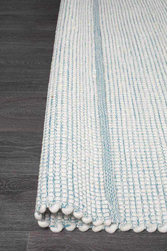 Loft Stunning Wool Turquoise Rug - Floorsome - Modern - LFT - TURQ - 165X115 - Modern