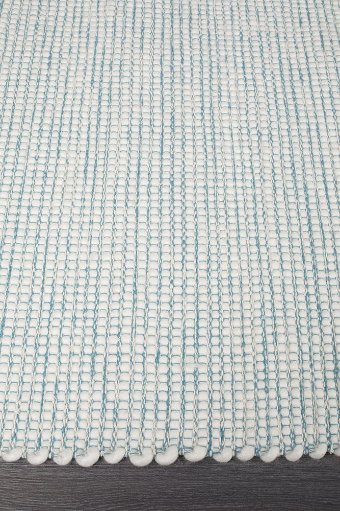 Loft Stunning Wool Turquoise Rug - Floorsome - Modern - LFT - TURQ - 165X115 - Modern