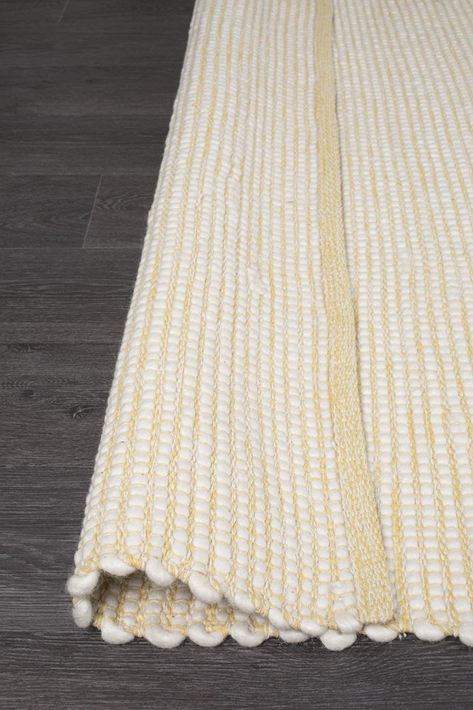 Loft Stunning Wool Yellow Rug - Floorsome - Modern - LFT - YEL - 165X115 - Modern