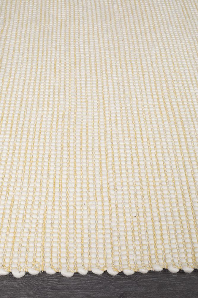 Loft Stunning Wool Yellow Rug - Floorsome - Modern - LFT - YEL - 165X115 - Modern