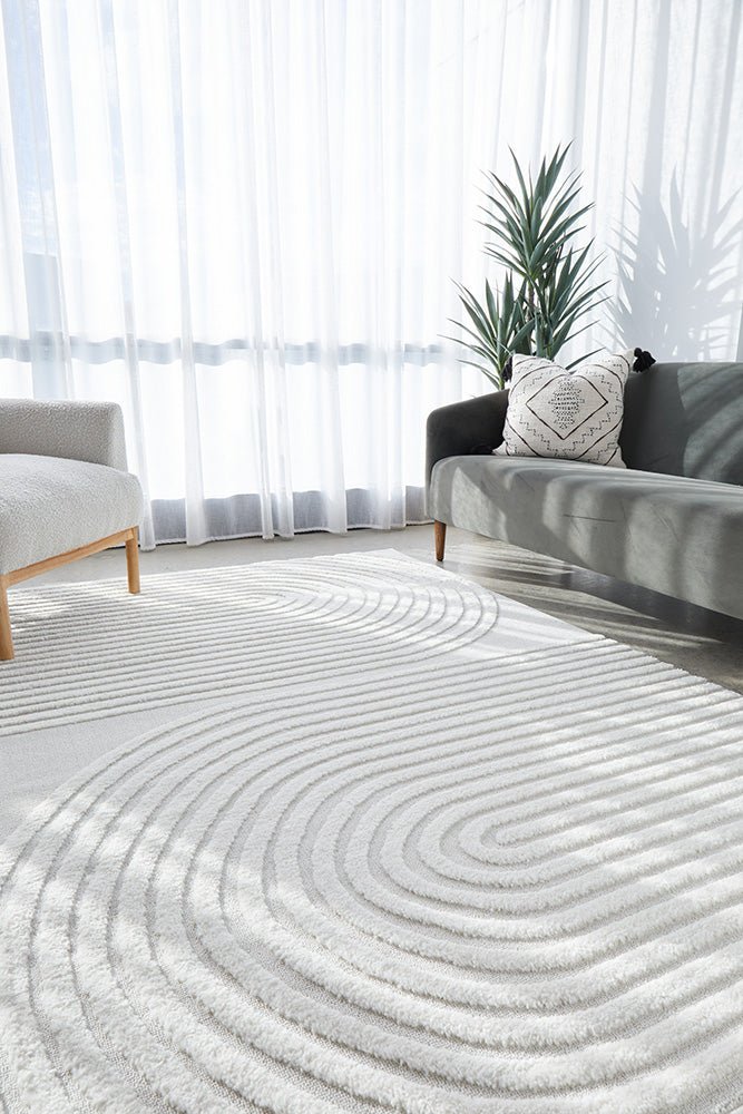 Lotus Abbey White Rug - Floorsome - Lotus Collection - LOT - ABBEY - WHITE - 230X160 - Lotus Collection