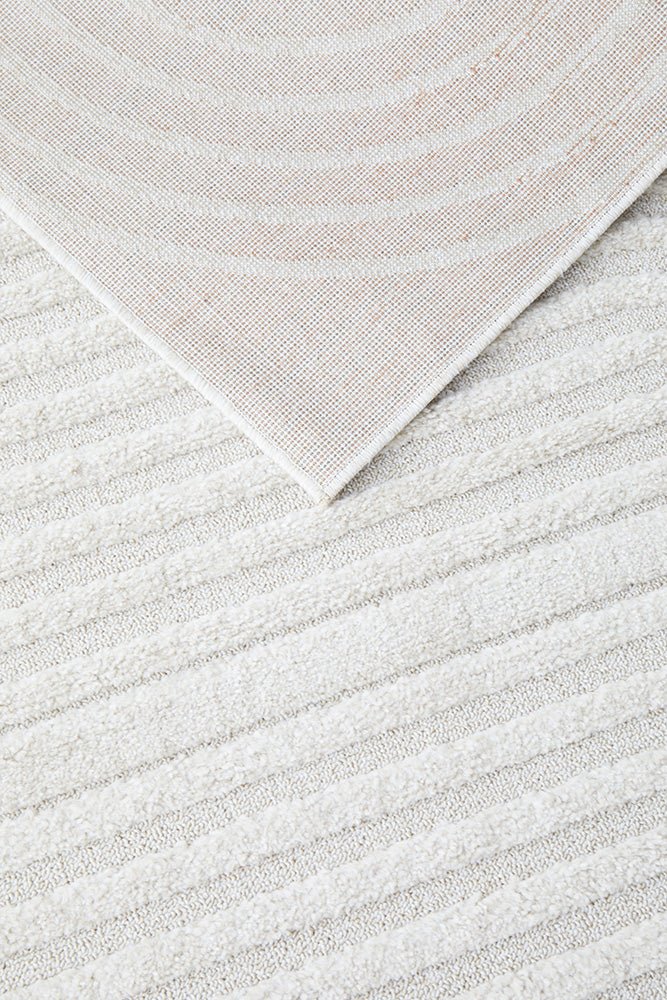 Lotus Abbey White Runner Rug - Floorsome - Lotus Collection