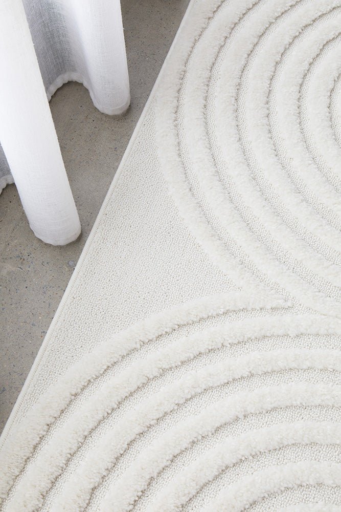Lotus Carl White Runner Rug - Floorsome - Lotus Collection - LOT - CARL - WHITE - 300X80 - Lotus Collection