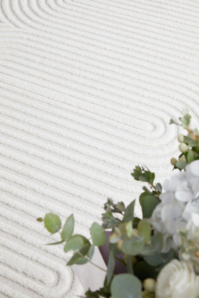 Lotus Carl White Runner Rug - Floorsome - Lotus Collection - LOT - CARL - WHITE - 300X80 - Lotus Collection