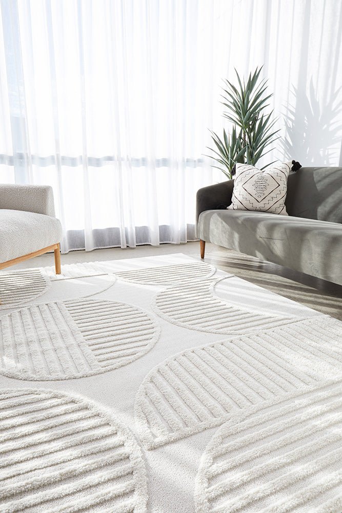 Lotus Leo White Rug - Floorsome - Lotus Collection - LOT - LEO - WHITE - 230X160 - Lotus Collection