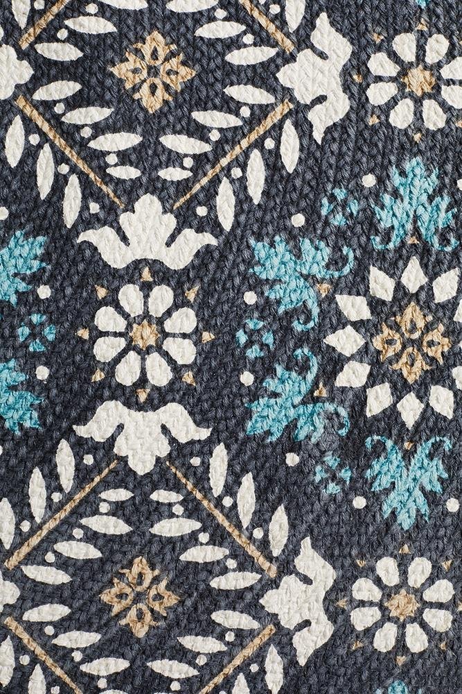 Lunar 419 Printed Blue - Floorsome - Modern - LUN - 419 - BLU - 120X120 - Modern