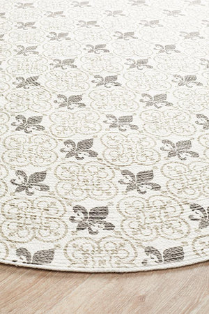 Lunar 421 Printed Silver - Floorsome - Modern