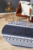 Lunar 422 Printed Navy - Floorsome - MODERN - LUN - 422 - NAV - 120X120 - MODERN