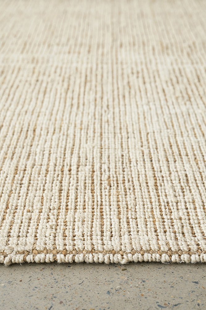 Madras Marlo White Runner Rug - Floorsome - Madras Collection - MAD - MARLO - WHT - 300X80 - Madras Collection