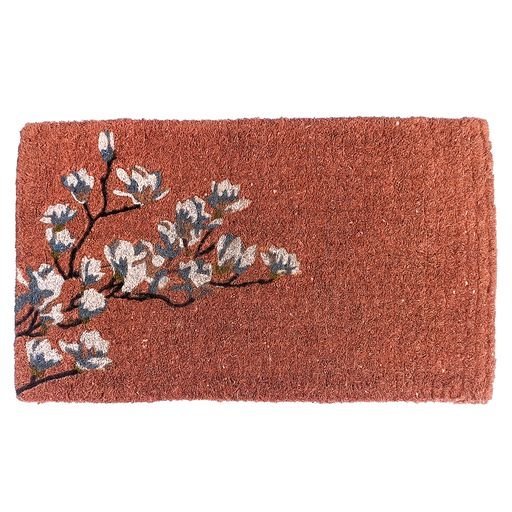 Magnolia Coral 100% Coir Thick Door Mat - Floorsome - Door Mat - DMMAGNLCORL4575 - Door Mat