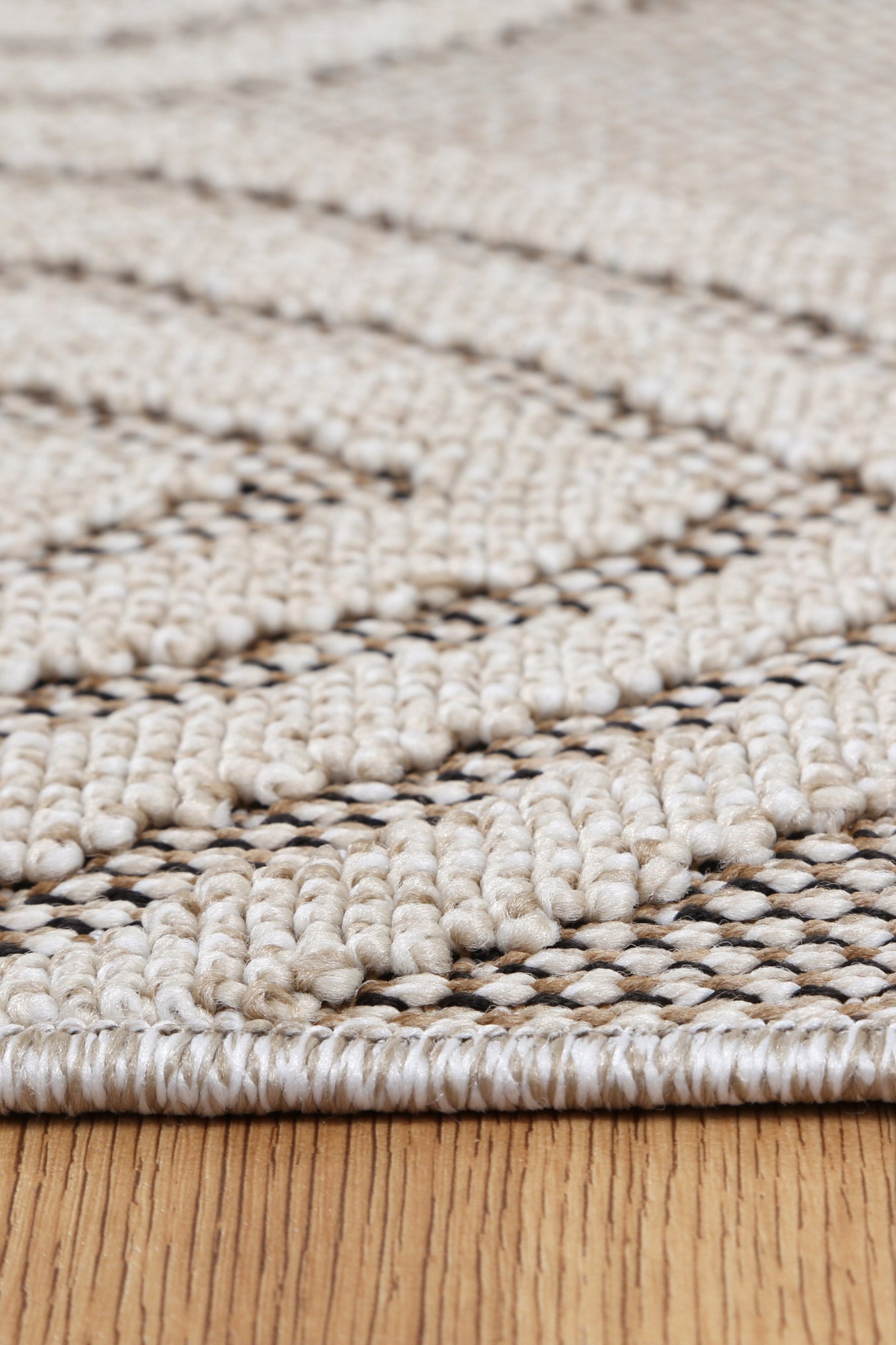Maldives Modern Indoor/Outdoor Brown Rug - Floorsome - Rug - MALD280TW03 - Rug