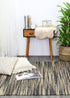 Malmo Grey Stipe Natural Jute Rug - Floorsome - Natural - MALM160GREY - Natural